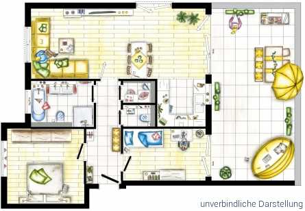 3 Zimmer-Penthousewohnung in Pfedelbach (5A)